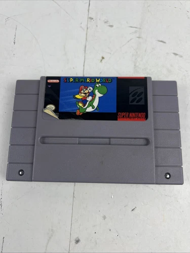 SUPER MARIO WORLD - Super Nintendo SNES (Authentic) Game, Tested & Working