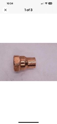 Nibco Female Adapter Fitting Copper 1/2" Pressure Cup x FIP 603