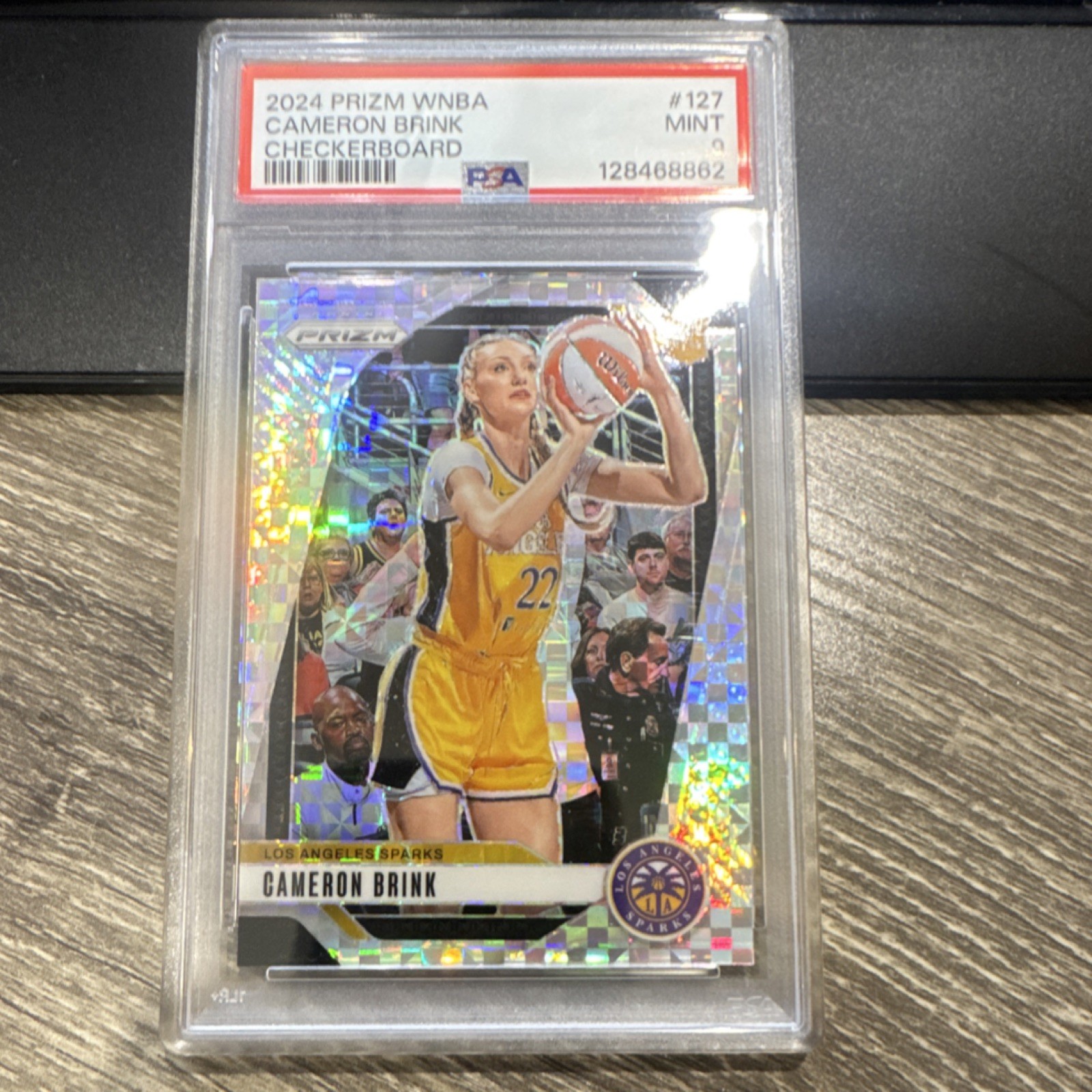 Panini 2024 Prizm WNBA Cameron Brink #127 Checkerboard Prizm Rookie PSA 9 Spark