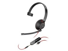 HP-New-8X230AA  POLY BLACKWIRE 5210 MONAURAL USB-C HEADSET 3.5MM PLU