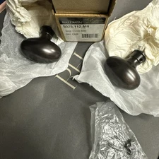 NEW Box of 2 Baldwin Estate 5025-112-MR Knob X Less Rose Venetian Bronze