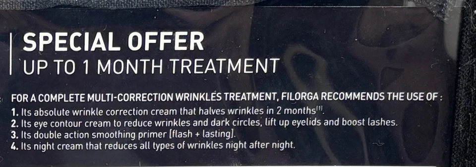 Filorga Paris France Labs Anti-Wrinkles Aging Day Night Correction Kit 4 Pc NEW - Image 3 of 4