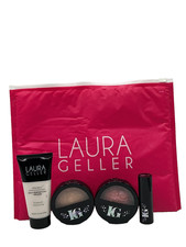 LAURA Geller Boost Of Brilliance 4pc makeup collection NEW Makeup Bag LIGHT