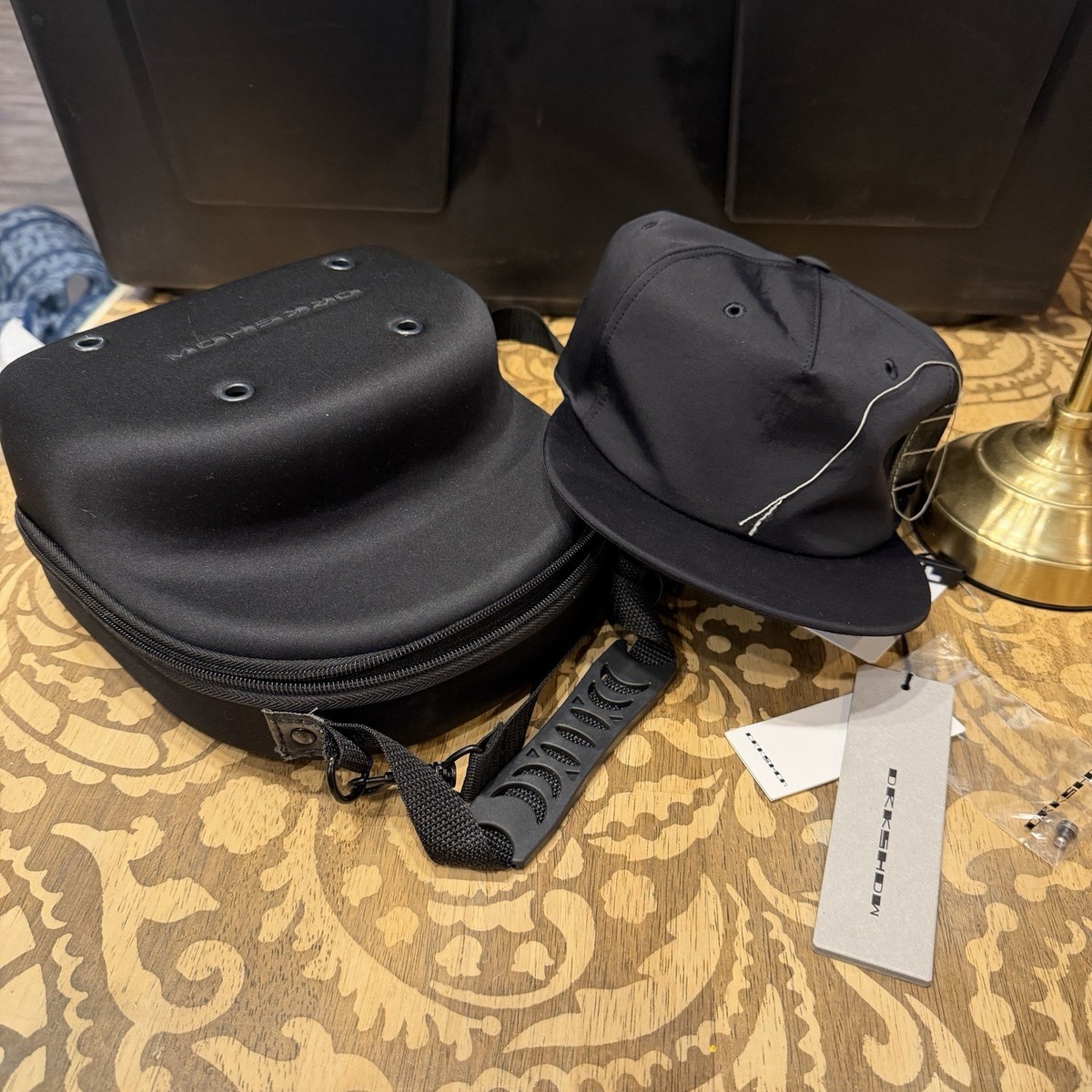 Rick Owens DRKSHDW SnapBack New With Tags Black With Case | eBay