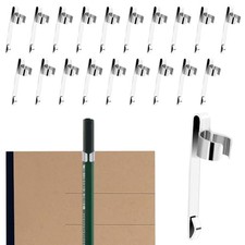 20Pcs Metal Pencil Clips Slide on Pencil Pocket Slide on Pencil Holder