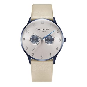 Kenneth Cole Donna Orologio Bianco Argento Inossidabile 50m Non