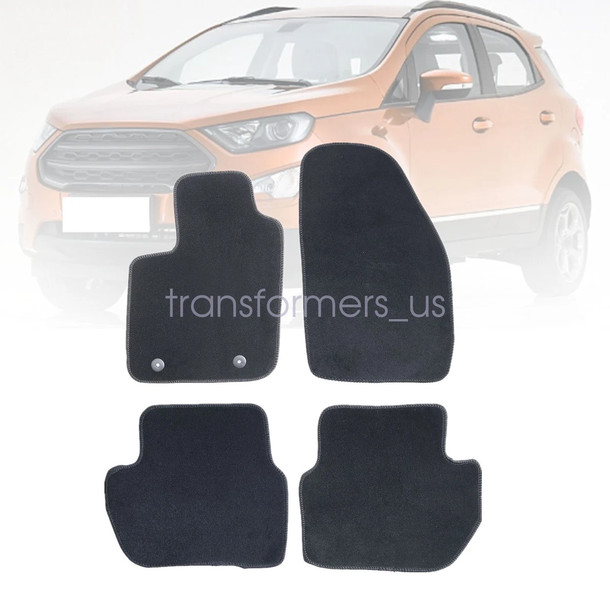 SMARTLINER Custom Fit Floor Mats – 1st Row For 2018-2021 Ford EcoSport US Model