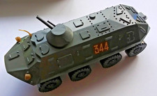 Veicolo militare vintage pressofuso russo BTR-60 PB corazzato APC scala 1:43 + scatola