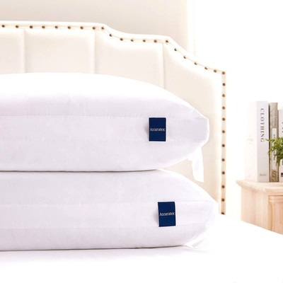 Set of 2 ACCURATEX Adjustable Queen Sz Bed Pillows Hybrid Shredded Memory Foam