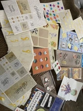 Lot Stickers Vtg 80’s Mrs Grossman’s Disney 3D Cupcakes Penguins Stars Senior 