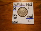 1921S Buffalo Nickel G NICE!!!! Key Date!!!! Low Mintage!!!!!!