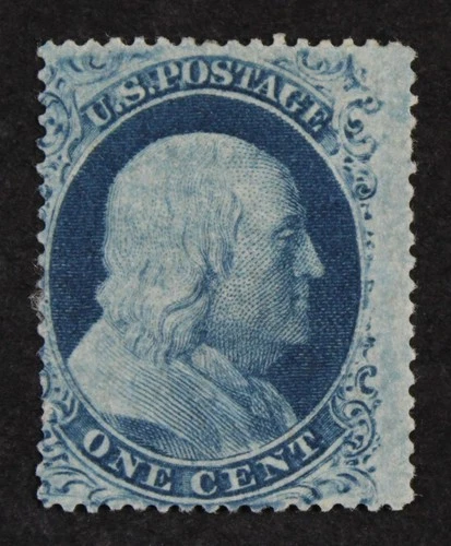 CKStamps: US Stamps Collection Scott#22 1c Franklin Mint H OG Tiny Thin CV$2200