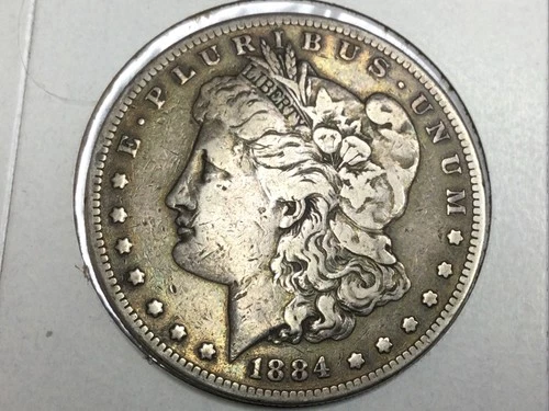 1884-S Morgan Dollar in very fine plus