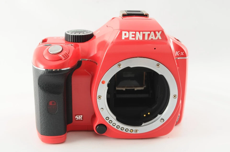 Cámara digital SLR PENTAX K-x 12,4 MP roja/lente 18-55 mm/SD de Japón #373 - Imagen 4 de 4