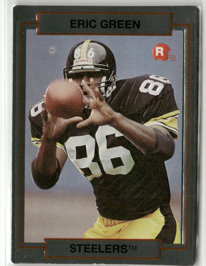 1990 ACTION PACKED ROOKIE/UPDATE #58 ERIC GREEN PITTSBURGH STEELERS RC
