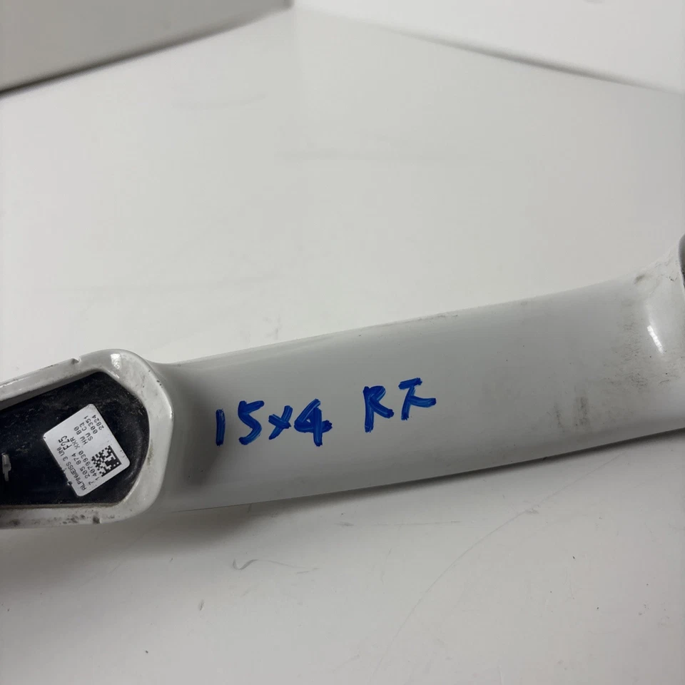 BMW X4 2015 manija del panel de la puerta exterior delantera izquierda blanca OEM Foto 3 de 4