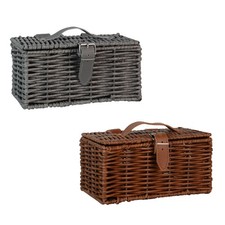 UNUS® Fahrradkorb vorne Weidenoptik, wetterfest, langlebig, vielseitig