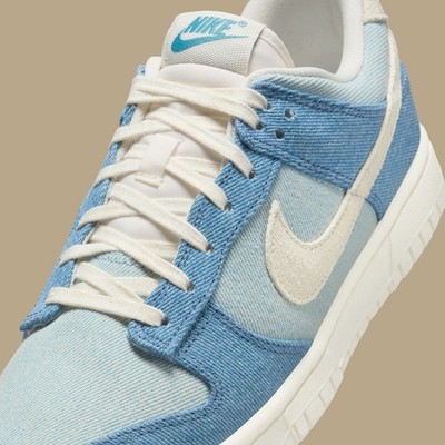 Women's Nike Dunk Low Denim Smokey Blue Ochre Pale Ivory IH5073