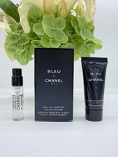 Chanel Bleu De Chanel Eau De Parfum  Moisturizer Sample Set