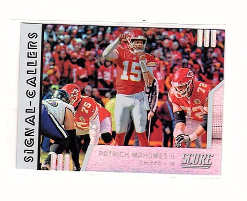 Patrick Mahomes II #SC-18 — 2019 Panini Score Signal Callers football card