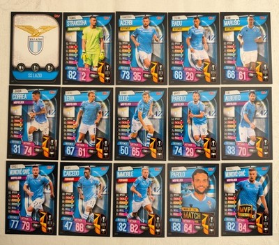 Match Attax 19/20 Team Set Club SS Lazio Rom alle 15 Karten Lot 2019/2020