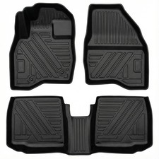 All Weather Tpe Floor Mats For 2015-2026 Ford Explorer Non-slip Floor Liners