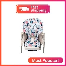 Nuby High Chair Cover Protecting from Spills and Crumbs, Water Resistant, Floral