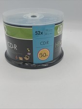 HP Logo CD-R 52X 50 Pack Blank Recordable Media Disc 700 MB/ 80 min