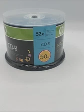 HP Logo CD-R 52X 50 Pack Blank Recordable Media Disc 700 MB/ 80 min 