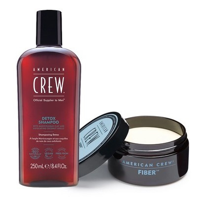 AMERICAN CREW Kit Detox Shampoo 250 ml + Fiber 85 g