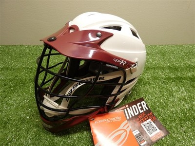 Cascade CPX-R Lacrosse Helmet White/Maroon OSFM New