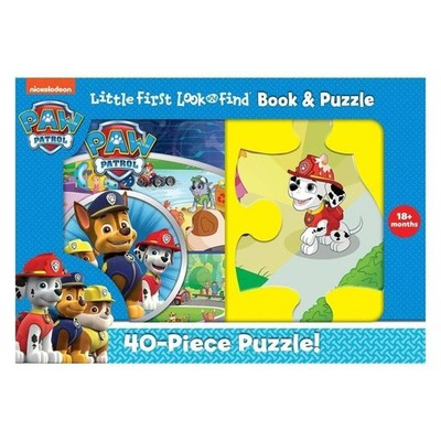 Nickelodeon Paw Patrol 40-Piece Puzzle & Little First Look And Find Book Set