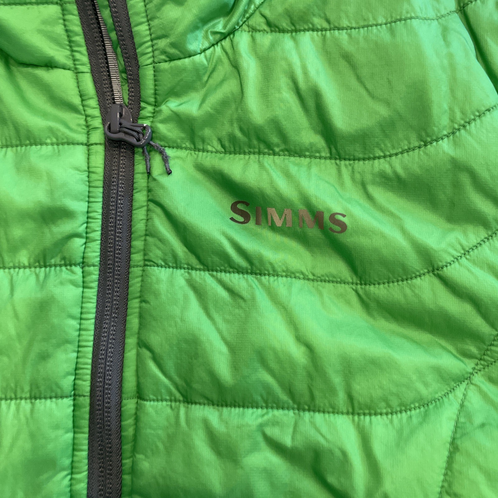 Simms Jacket Womens Medium Green Packable Puffer … - image 2