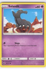 2017 Salandit Common SM - Crimson Invasion 46/111 NM Normal LP-NM