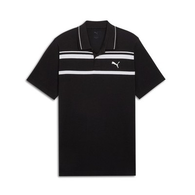 PUMA Essentials Elevated Polo Shirt Mens Black Casual 69196601