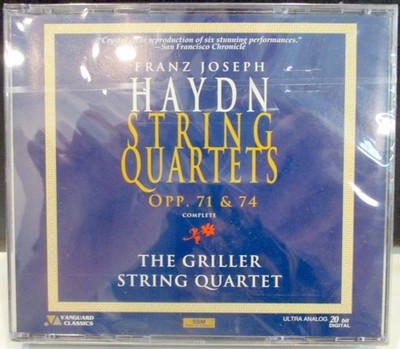 SEALED! Franz Joseph Haydn: String Quartets Opp. 71 & 74 2XCD Vanguard Classics