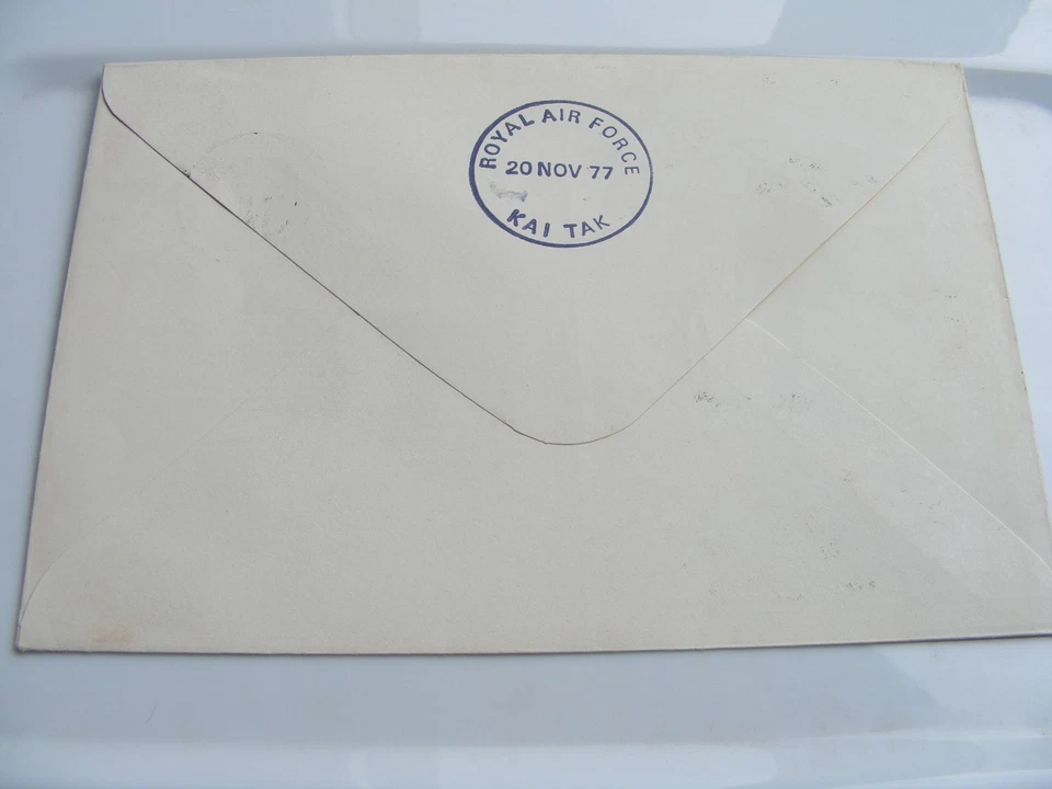 RAF Escaping Society  Hong Kong  1977 Flown Cover  20c Purple Stamp  RAFES SC 21 - Image 4 of 4