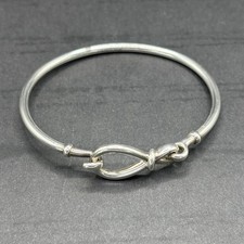 925 sterling silver Pandora infinity knot bangle 10.7g size 7