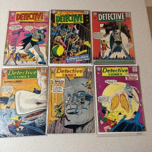 Detective Comics Lot Of Vintage DC Featuring Batman Silver Age Keys