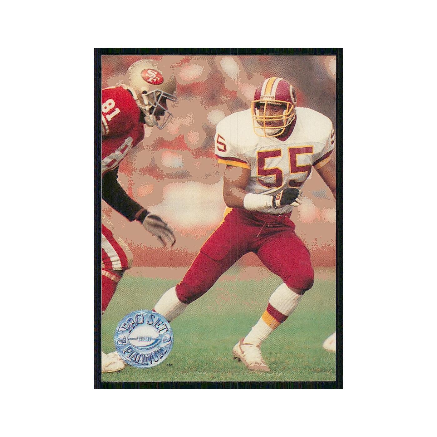1991 Pro Set Platinum Andre Collins Redskins #123