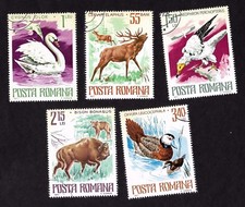 Romania .#2712-2716 Protected Species - 5 Values  CTO