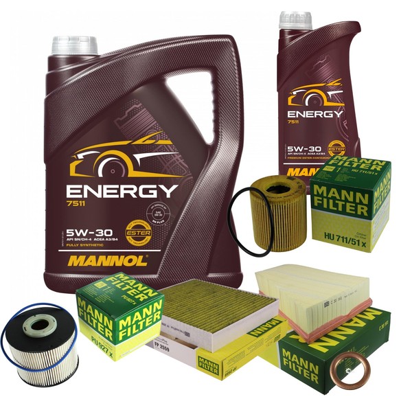 Inspektionspaket 6L Energy 5W-30 FüR Ford Mondeo Iv Turnier 2.0 Tdci Galaxy-image