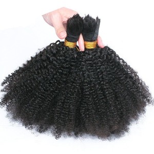 Human Braiding Hair Bulk No Weft Kinky Curly Bulk Hair For