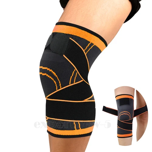 Knee Brace Compression Sleeve Support with Gel Pad Side Stabilizers Patella Wrap - Picture 45 of 57