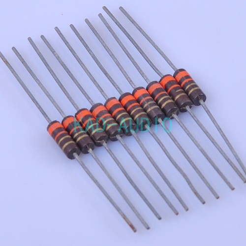 10 piezas Amplificador de composición de carbono comp resistencia vintage 3,3 R ohmios 0,5 W - Imagen 2 de 3