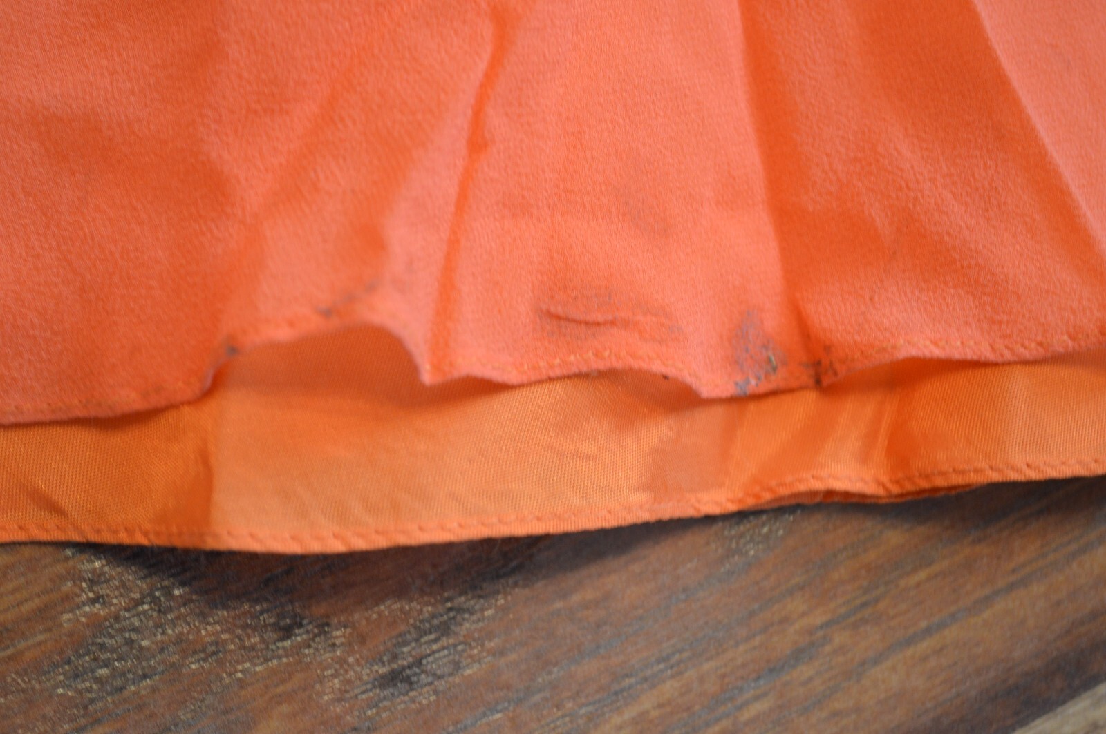 vtg Cassandra Stone II Orange Beaded Dress,Gown,Party,Silk,Gold Beads/Sequins,14