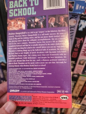 Back To School 1986 VHS Rare Hard To Find | eBay