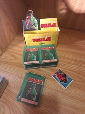 L'incroyable Hulk Age Stickers 1981 Incredible Hulk Box,pack And Loose Stickers