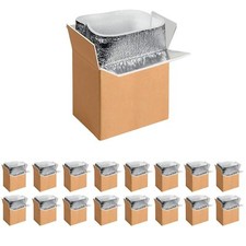 16 Pack Insulated Shipping Boxes with Aluminum Foil Liner Reusable Box 6''x5''x9
