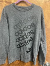 Adidas Originals 3 Stripe 2011 Mens Size Large Long Sleeve Crew Neck Sweatshirt